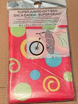 1 American Greetings Super Gift Bag 40" x 20" x 100" (Red w/Circles) *NEW* x1 - $8.99