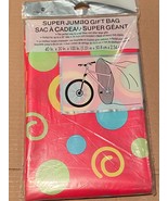 1 American Greetings Super Gift Bag 40&quot; x 20&quot; x 100&quot; (Red w/Circles) *NE... - $12.33 CAD