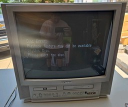 Sylvania 24” CRT TV Television DVD/VCR Combo Retro Gaming SRCD223 *DVD BAD* - $150.00