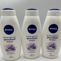 3 Pk Nivea Moisturizing Shower Body Wash Goodbye Stress-Lavender Scent 2... - £54.23 GBP