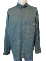 Matinique Dark Green Long Sleeve Button Down Shirt, Men's Size L - €14,56 EUR