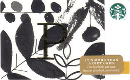 Starbucks 2014 Monogram P Collectible Gift Card New No Value - $2.99