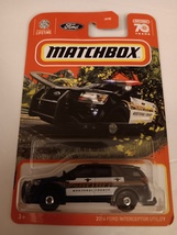 Matchbox 2023 #24 Black Ford Police Interceptor Utility MBX Roadtrip Series MOC - £7.87 GBP