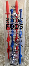 NEW Fred &amp; Friends BOOZ FOOS Red Blue Foosball Swizzlestick Drink Stirrers - £6.58 GBP