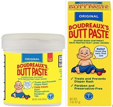 Original Boudreaux&#39;s Butt Paste Diaper Rash Ointment, 16 Oz &amp; 2 Oz (Bund... - $84.99