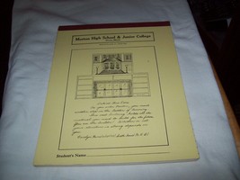 Vintage Morton High School &amp; Junior College Cicero IL Notepad Paper Note... - $11.87