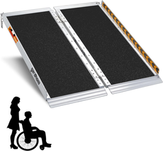 Wheelchair Ramp Folding Handicap Ramp for Home Entry Threshold Doorways Steps St - £154.71 GBP