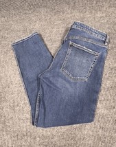 Silver Jeans Women Selvedge Stripe Vintage Slim Blue Denim 37x27 Ankle C... - $36.93