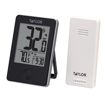 Taylor Wireless Digital Indoor Outdoor Thermometer, Easy to Read Numbers for Pat - £18.52 GBP