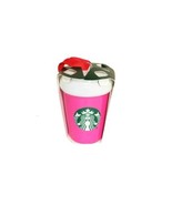 Starbucks 2021 Hot Pink Ceramic Mini Tumbler Christmas Ornament NWT - $24.25