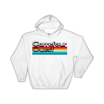 Haiti Carrefour Ouest Sign : Gift Hoodie Haitian Rainbow Stripes Home Decor Art  - £28.76 GBP