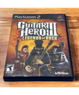 Guitar Hero 3 Legends of Rock PS2 Game PlayStation 2 CIB w/Manual - £9.34 GBP