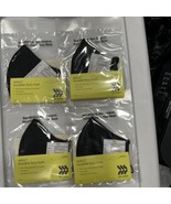 Fabric Face Masks All In Motion Black Reusable Adult OSFM Adjustable Loops - $13.85
