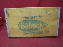Rare Bohack Vintage Wooden Beer Milk Crate Advertising Soda Pop Box #2 - £47.76 GBP