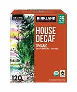 Kirkland Signature Organic House Decaf Coffee K-Cup Pods, 120-Count | Smooth & B - $88.39 CAD