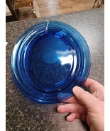 Antique Hazel Atlas Moderntone Blue Depression Cobalt Glass Oval Plate P... - $752.48 MXN