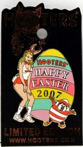 Hooters Restaurant Holiday Happy Easter 2007 Bunny Girl With Egg Lapel Pin - £7.98 GBP
