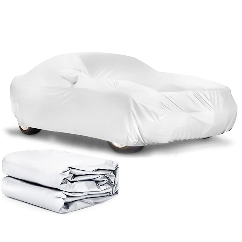 Rainproof Waterproof Hatchback Tarpaulin Cover Winter Protective Car Cov... - £30.36 GBP