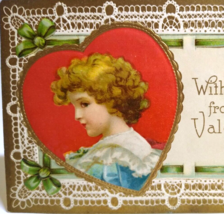 Valentine Postcard Ellen Clapsaddle Victorian Child Series 841 Internati... - $21.85