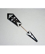 Art Deco Jabot Pin Vintage Jewelry Celluloid and Rhinestones 1920s - £35.50 GBP