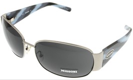 Missoni Sunglasses Women Palladium Blue Grey Palladium Rectangular MI668 01 - £66.52 GBP