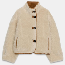 ZARA BNWT 2025. CAMEL ECRU REVERSIBLE DOUBLE FACED JACKET COAT. 6318/254... - $145.93 ZARA BNWT 2025. CAMEL ECRU REVERSIBLE DOUBLE FACED JACKET COAT. 6318/254... - $145.93