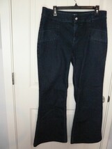 Allen B By Allen Schwartz Dark Wash Women’s Flare Jeans Size 14 W 37  I ... - $28.59