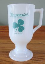 Fitzgerald&#39;s Casino Nevada White Milk Glass St. Patrick&#39;s  Irish Coffee ... - £10.27 GBP