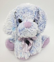 11&quot; Walmart Puppy Dog Purple Tie Dye Sitting Soft Plush Stuffed Animal Toy B308 - £10.20 GBP