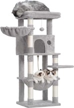 Cat Tree, Cat Tower with Large Platform, Basket and condo, - £97.27 GBP