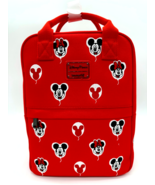 Disney Parks Loungefly Mickey & and Minnie Balloons Backpack Red Canvas NWT 2025 - $1,888.52 MXN