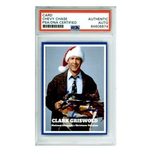 Chevy Chase Autographed Christmas Vacation Trading Card PSA Clark Griswold Sign - £148.15 GBP
