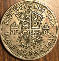 1937 Uk Gb Great Britain Silver Half Crown Coin - £8.08 GBP