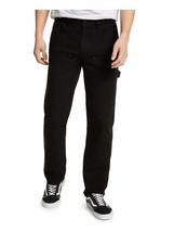 Sun + Stone Mens Rowland Cotton Relaxed Fit Cargo Pants Black 36/30 - £23.43 GBP