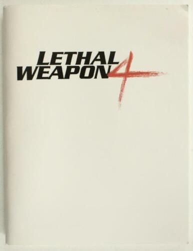 Primary image for LETHAL WEAPON 4 Warner Brothers MOVIE SCRIPT Softcover Bound Lemkin Gibson