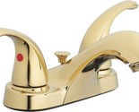 Polished Brass Two Handle Bathroom Sink Faucet, Aqua Vista 15-B42Wp-Pb-Av. - $43.96