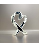 Tiffany &amp; Co Heart Brooch Pin Sterling Silver Estate TIF890 - €295,78 EUR