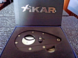 Xikar Xi-102 Black Cigar Cutter, Aluminum body, Double guillotine NIB - £67.16 GBP