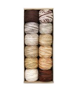 Valdani Pearl Cotton Ball Size 8 73yd Beige and Browns - $1,558.33 MXN