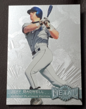 Jeff Bagwell 96 Fleer/Skybox Metal Universe Platinum Astros Baseball Card #172 - £12.58 GBP