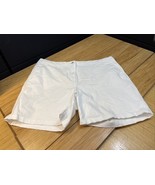 Joules White Chino Shorts Woman&#39;s Size 14 Casual Summer KG JD - $238.21 MXN