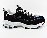 Skechers D&#39;Lites Sparkling Rain Black Light Blue Womens Size 7.5 Athleti... - $64.95