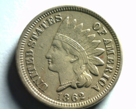 1862 Indian Cent Penny Extra Fine+ Xf+ Extremely Fine+ Ef+ Nice Original Coin - £46.29 GBP
