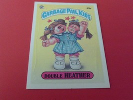 Vintage 1985 Topps Double Heather Garbage Pail KIDS#49a Sticker Serie 2 Mint+ - £55.96 GBP