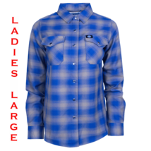 DIXXON FLANNEL x S&amp;S CYCLES Flannel Shirt - Collab 10 YR - Women&#39;s Large - £62.29 GBP