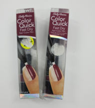 2x Sally Hansen Color Quick Fast Dry Nail Color #13 Black Cherry - £7.18 GBP
