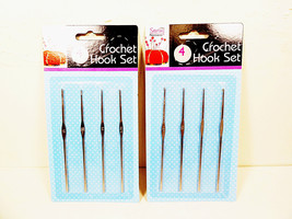 Crochet Hooks Set 2 Sets Crocheting Hook Needles Needle Metal 1.2 1.3 1.4 1.6 - £6.53 GBP