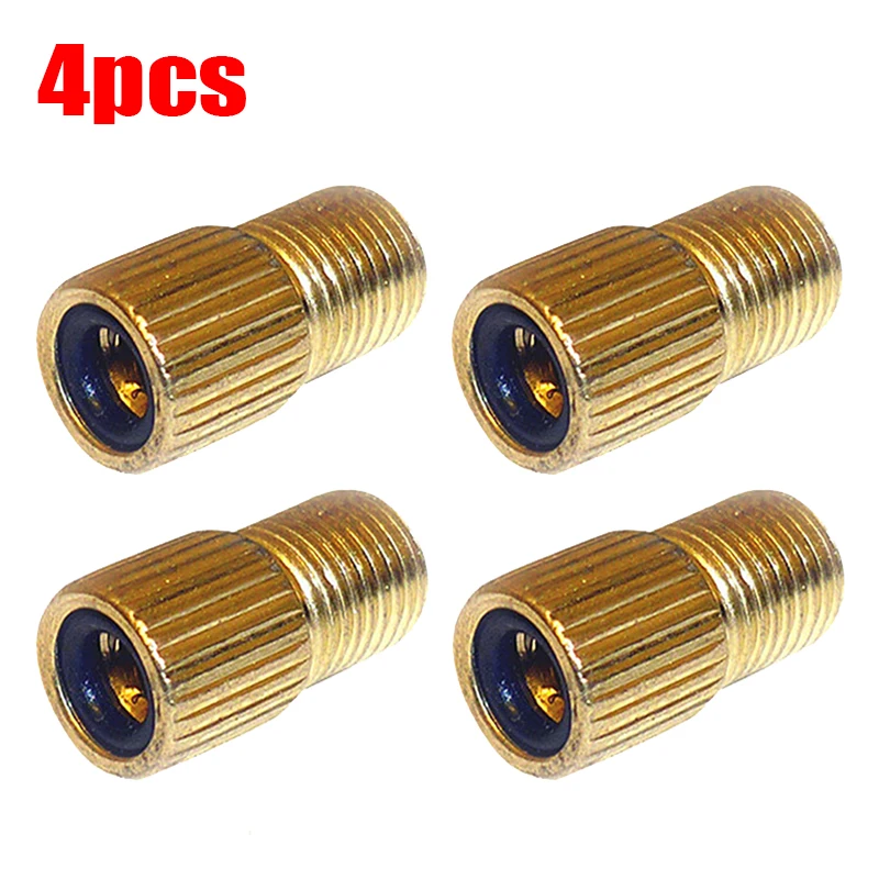 4PCS ss-plated Bicycle Nozzle Adapter Bicycle Tire Gas Converter Connector Air P - £83.05 GBP