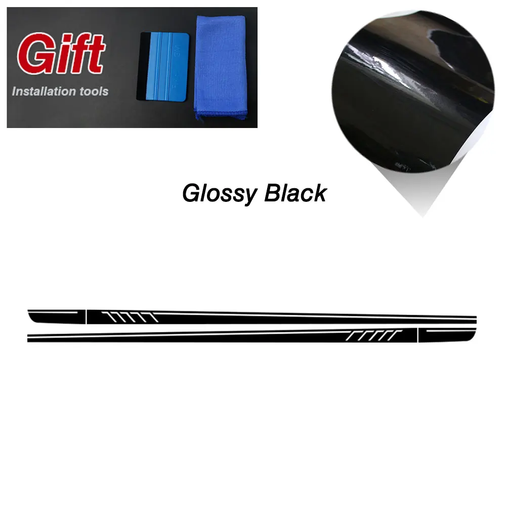  door side skirt stripes sticker garland 507 style decal for mercedes benz e class w212 thumb200