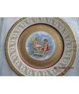 ROYAL VIENNA GOLD ENCRUSTED CHERUBS ANTIQUE PLATTER 10.50&quot; [#100] - $123.75